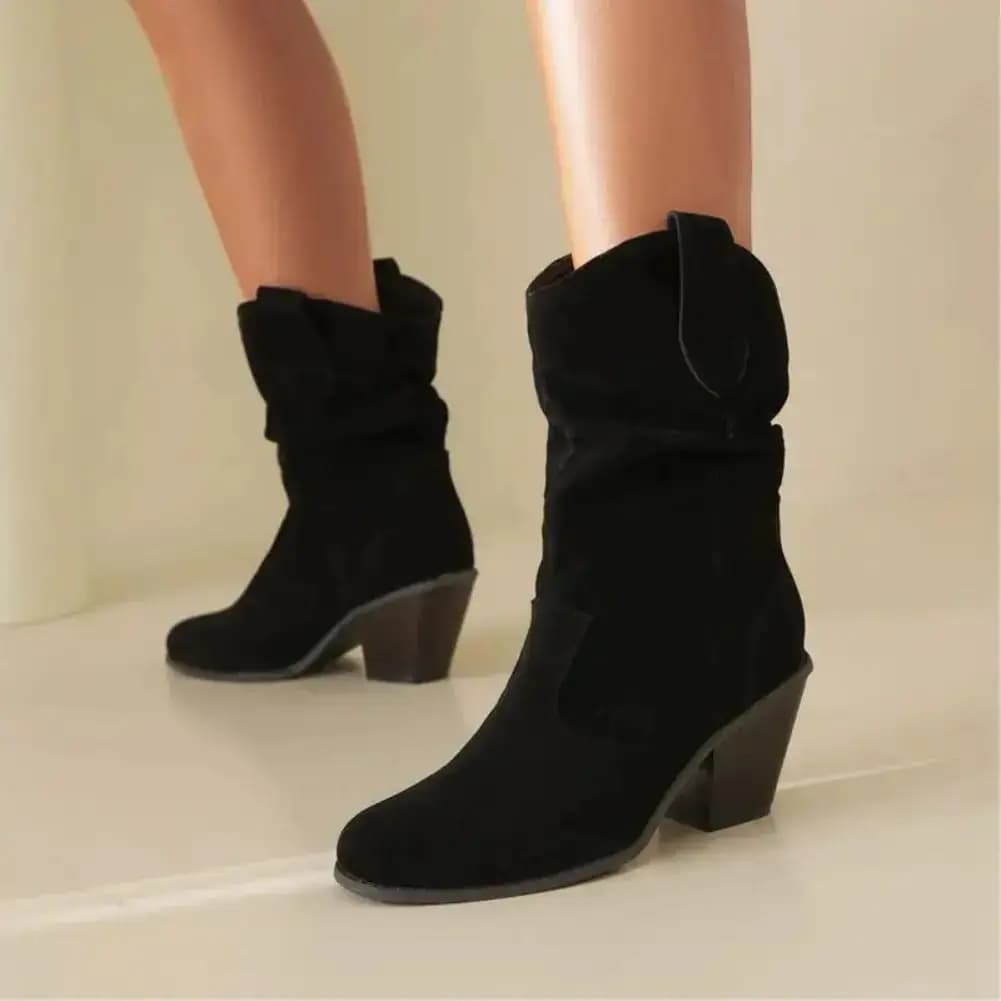 By Alison Hart™ Ruched Western Boots