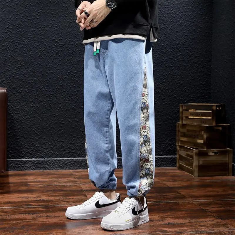 By Hype Denim Bear Joggers