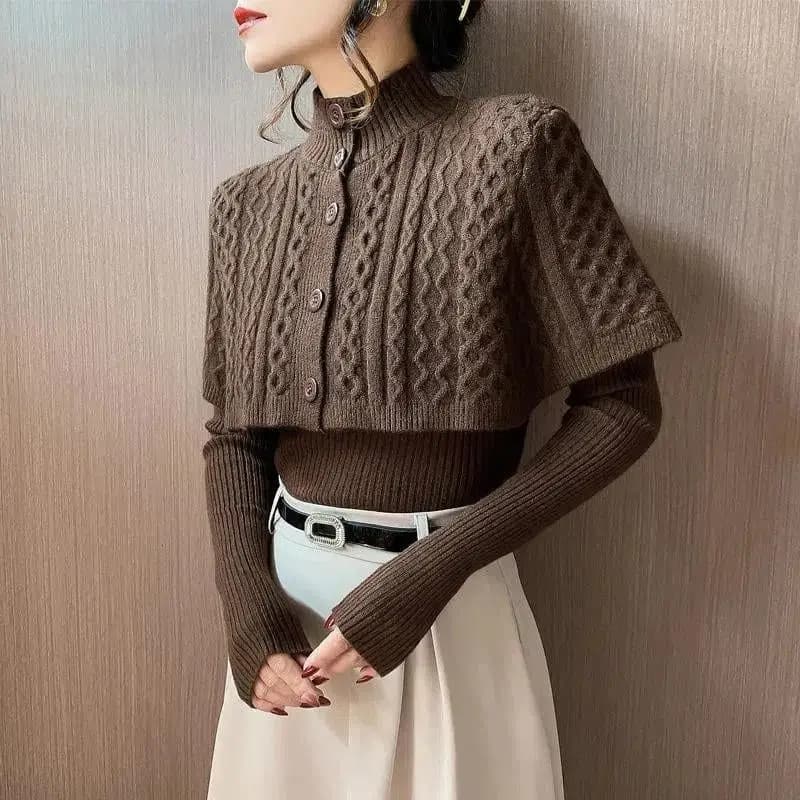 By Cable Knit Two Piece Sweater