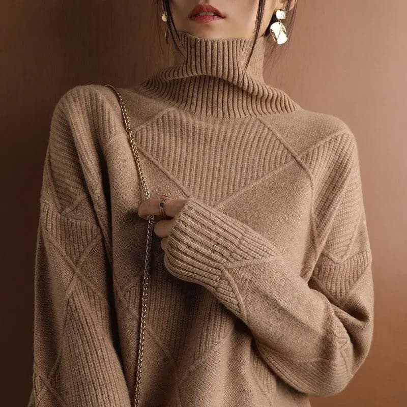 By Celine Wool Turtleneck Sweater