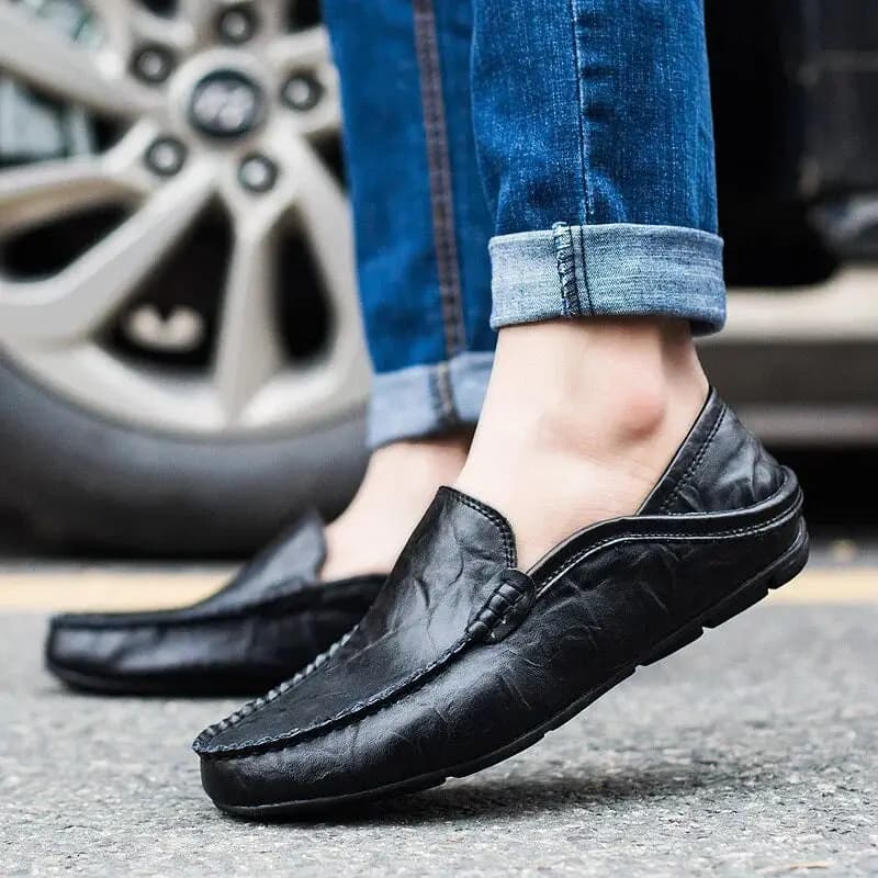 By Veneto Leather Loafers
