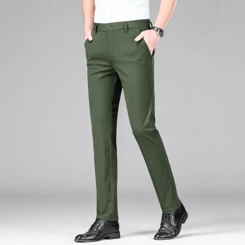 By Brooks Slim Fit Trousers