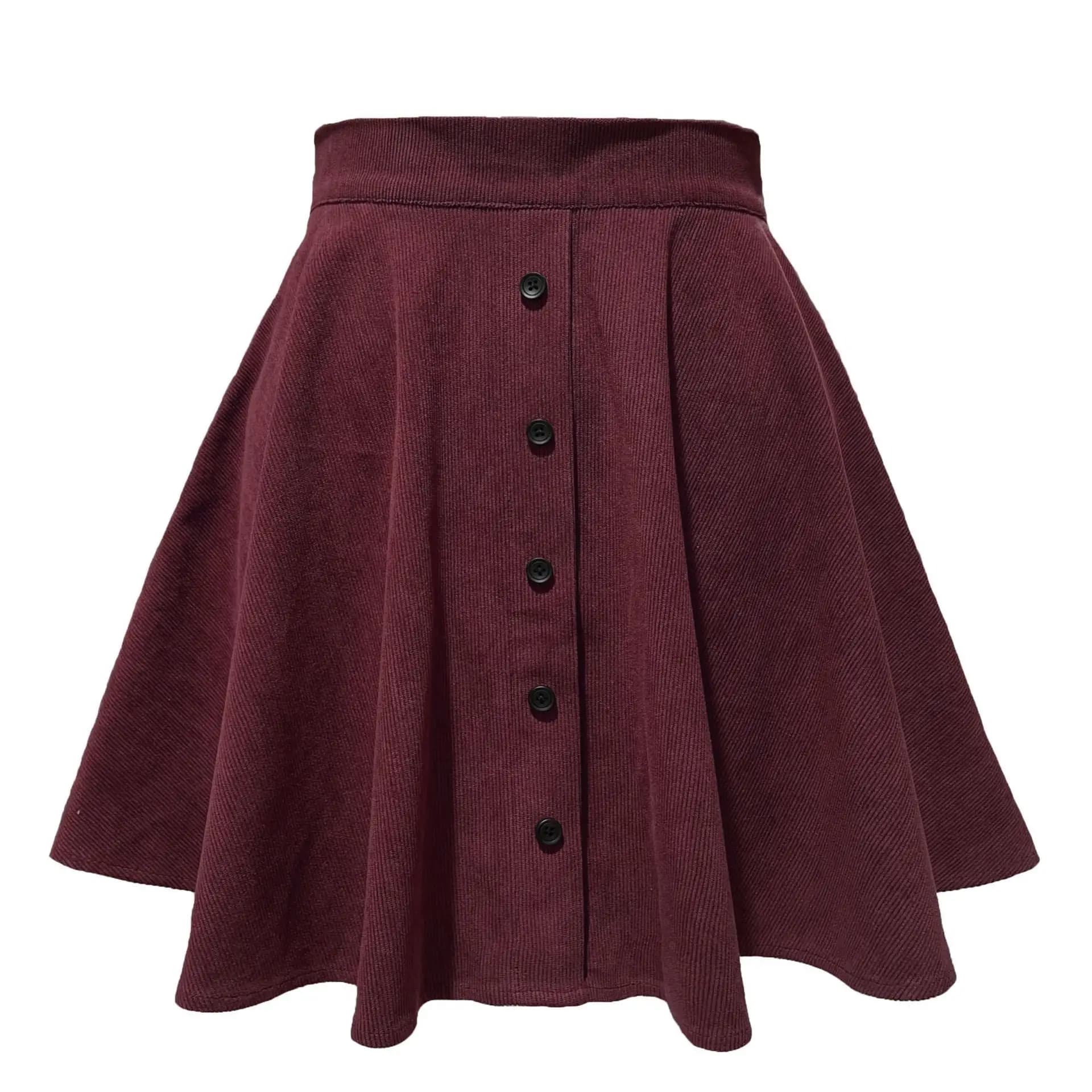By Belle Corduroy Skirt